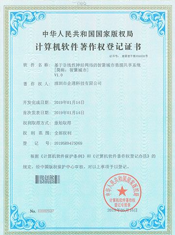 智慧城市V1.0软件著作权